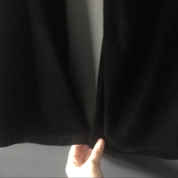 Vintage Black Velvet Wide Leg Pants - S/M USA 🇺🇸 - Picture 3 of 5